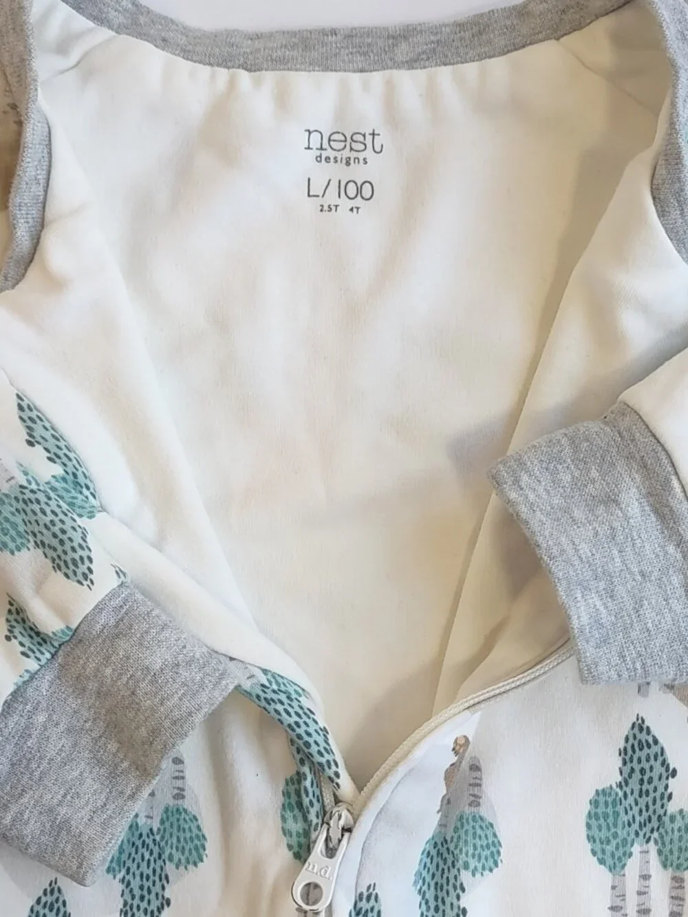 Nest Designs Footed Sleep Suit 2.5 Tog Toddler Large 4T Cotton Bamboo